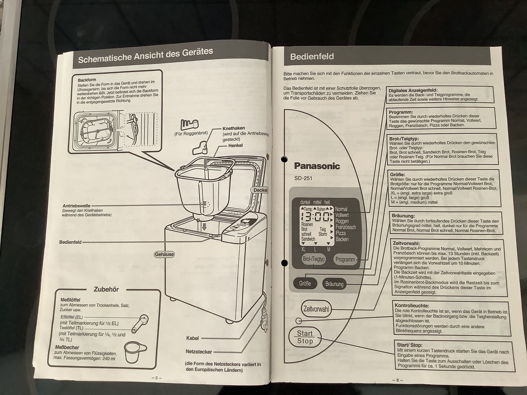 Küchengeräte: Brotbackautomat Panasonic SD-251 – Gebraucht aus Bremgarten AG von Rhoru 8