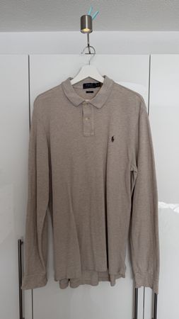 Polo Ralph Lauren Herren Langarm Polohemd - Gr. XL Slim Fit