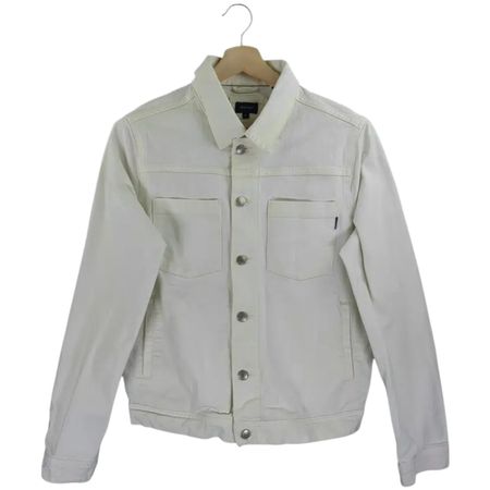 Veste en jean GANT blanche, taille M – Parfaite saison