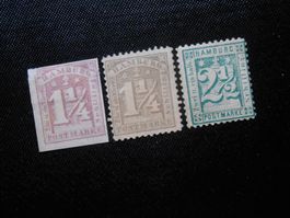 D Mi 8a/12/14(*)  Hamburg  1864  NACHDRUCK - Lot 814