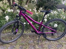 Bergamont Revox 24 Zoll Mädchenfahrrad lila, voll funktionsf