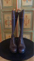 Bottes d'équitation en cuir marron foncé - Taille 36