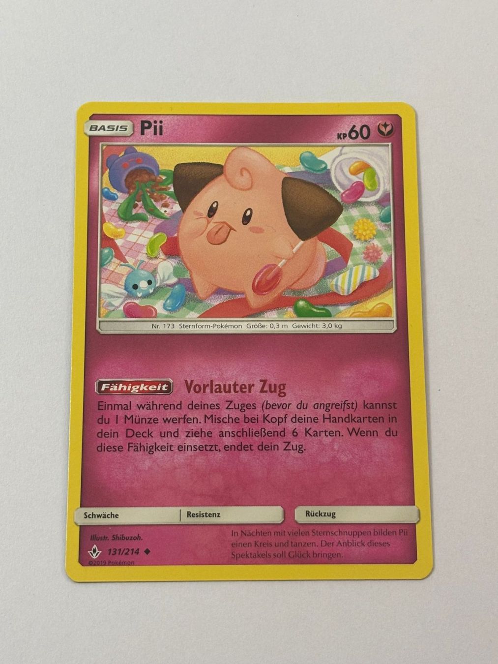 Pokémon Carte collezionabili: Pokemon-Karte Pii 131/214 – Usato da Herisau venduto da Seyashop1