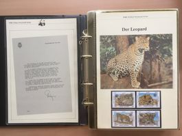 WWF Briefmarken-Album Sammlung «Bedrohte Tiere»