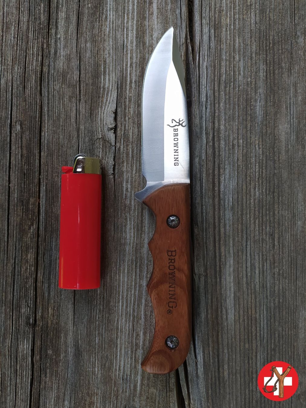 Zubehör: Jagdmesser mit Lederscheide – Neu (gemäss Beschreibung) aus Tumegl/Tomils von Steinschleuder-Shop