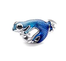 SALAMANDER BLAU CHARM zu PANDORA ECHTSILBER S925
