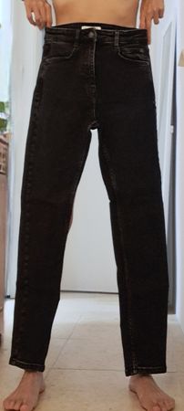 Jean Pull&Bear noir taille haute femme taille 36
