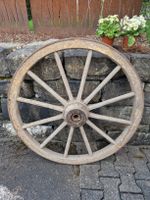 Altes Wagenrad, Durchmesser 102cm, Deko für Garten oder Haus