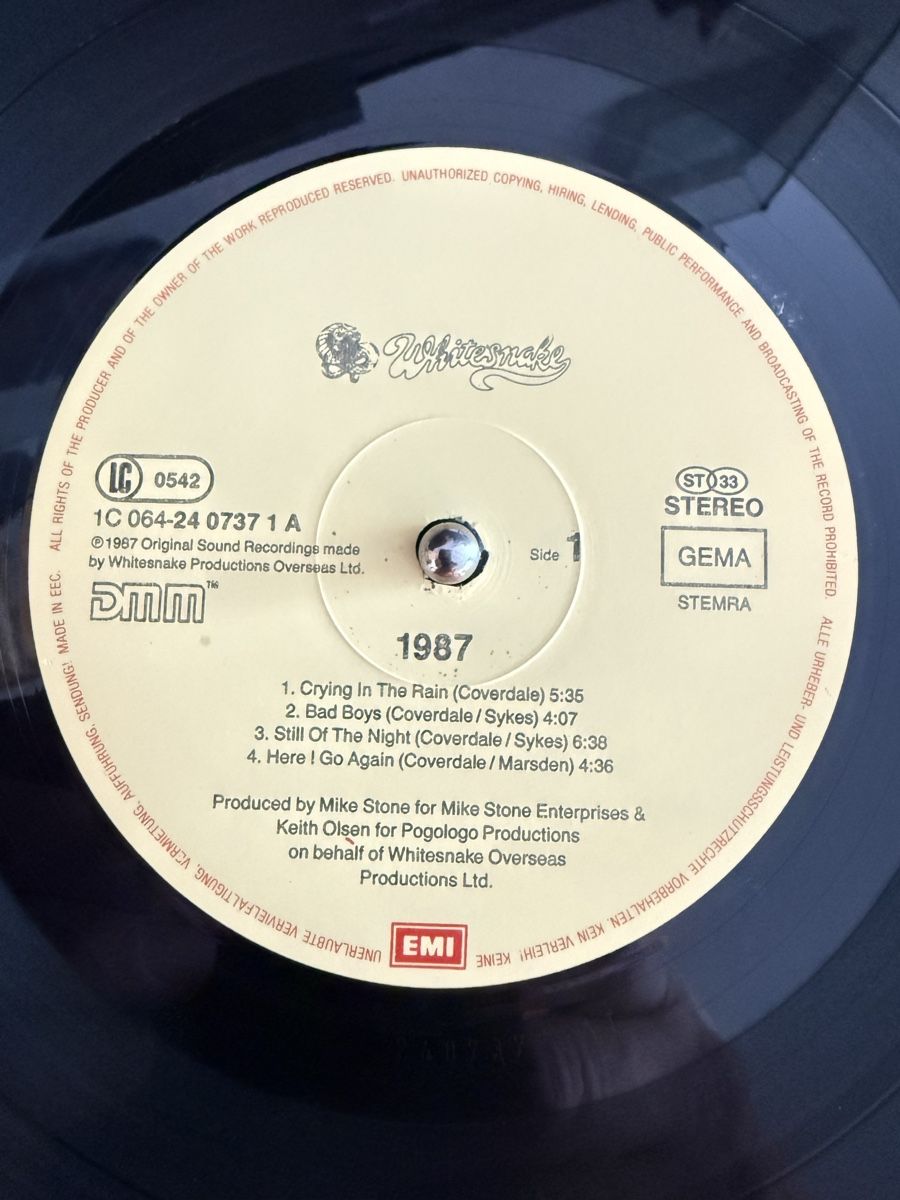 Vinyles: Whitesnake 1987 LP Vinyl Schallplatte – D'occasion à Goldach par Donpancho 5