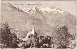 FIESCH & BETTLIHORN (2962 m) im Sommer ca. 1920 (VS)