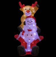 AKTION Weihnachtsbeleuchtung 3 süsse Weihnachts Figuren LED