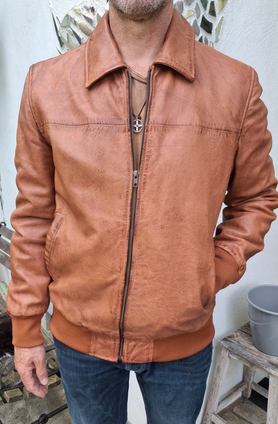 Giacche: Lederjacke braun Herren Grösse M – Nuovo (secondo la descrizione) da Magden venduto da Bautzer