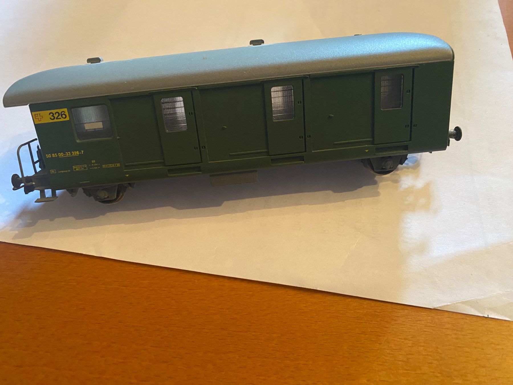 Aku Modellini di ferrovie: AKU Postwagen Z2 Nr. 326 – Usato da Glattfelden venduto da gschneusig 1