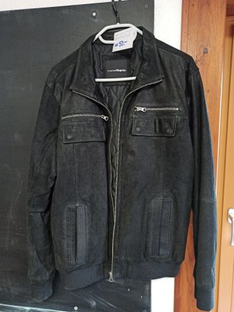 Veste en cuir véritable