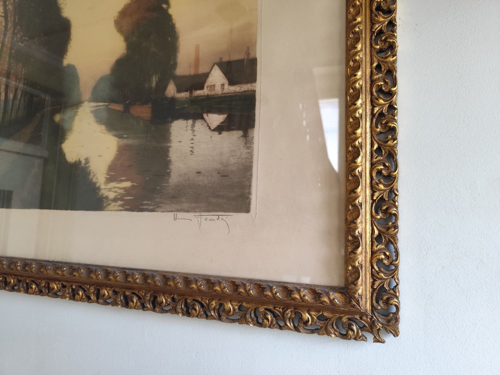 Foto & Immagini: Henri Jourdain (1863-1931) Orig. Farbradierung handsigniert – Usato da Brugg AG venduto da Amei24 1