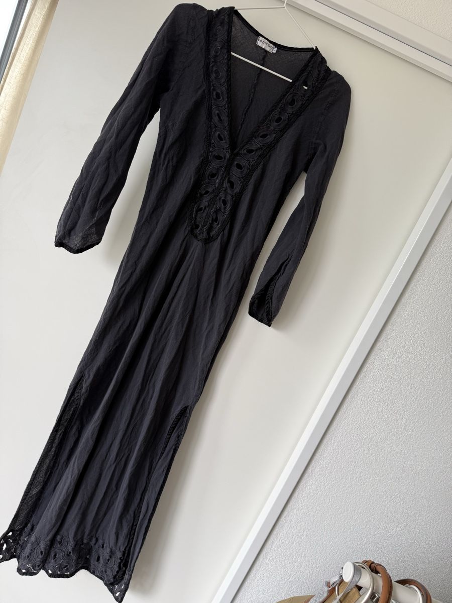 Vestiti: Tomtom Kleid schwarz mit Spitze Langarm – Usato da Dübendorf venduto da ReLoved_Fashion_ZH