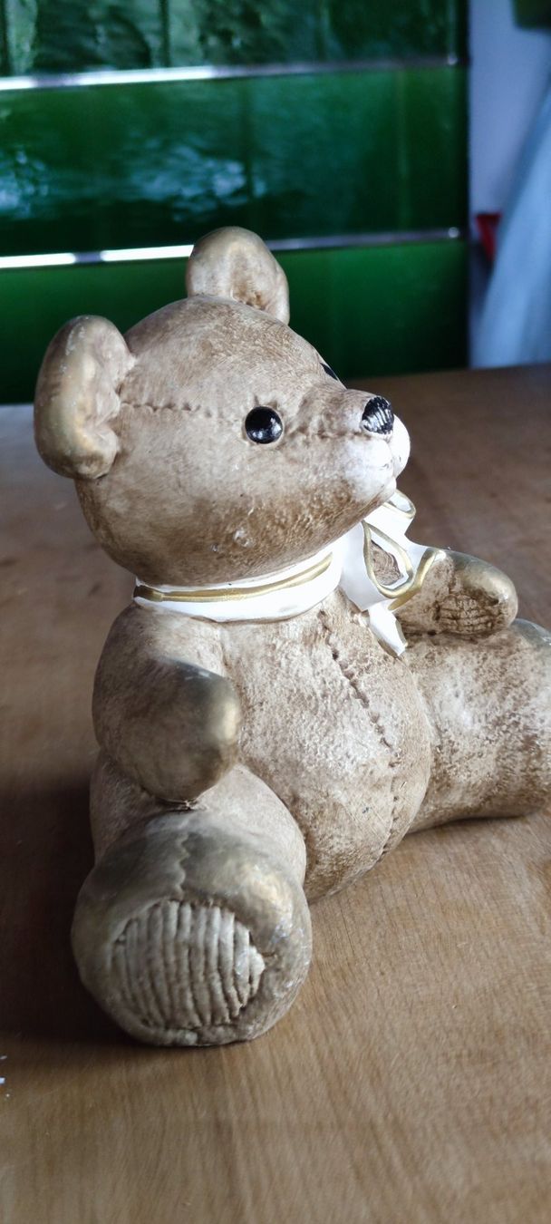 Figuren: Teddy Bär Keramik Deko Handarbeit – Neu (gemäss Beschreibung) aus Schweizersholz von fuchs06 4