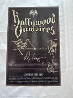 🔥 HOLLYWOOD VAMPIRES – ORIGINAL TOURPOSTER A3 – 3x SIGNIERT