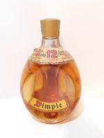 WHISKY DIMPLE 12 YEARS DE LUXE SCOTCH WHISKY 1960s