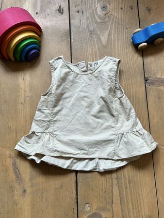 COS Baby Tunika Top Beige Gr. 86/92 - Sommerlich leicht!