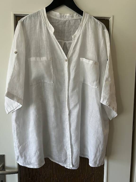 Camicette: Weisse Leinenbluse mit Glitzer L/XL – Usato da Pratteln venduto da vasare3