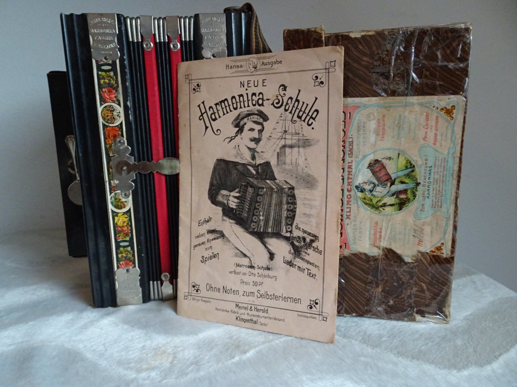 Meinl Strumenti musicali: Harmonika Meinel & Herold Klingenthal um 1900 – Usato da Siebnen venduto da niki61 6