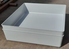 Kaninchen - Kotschalen ohne Rand, ohne Rostabsatz 2 Stk.