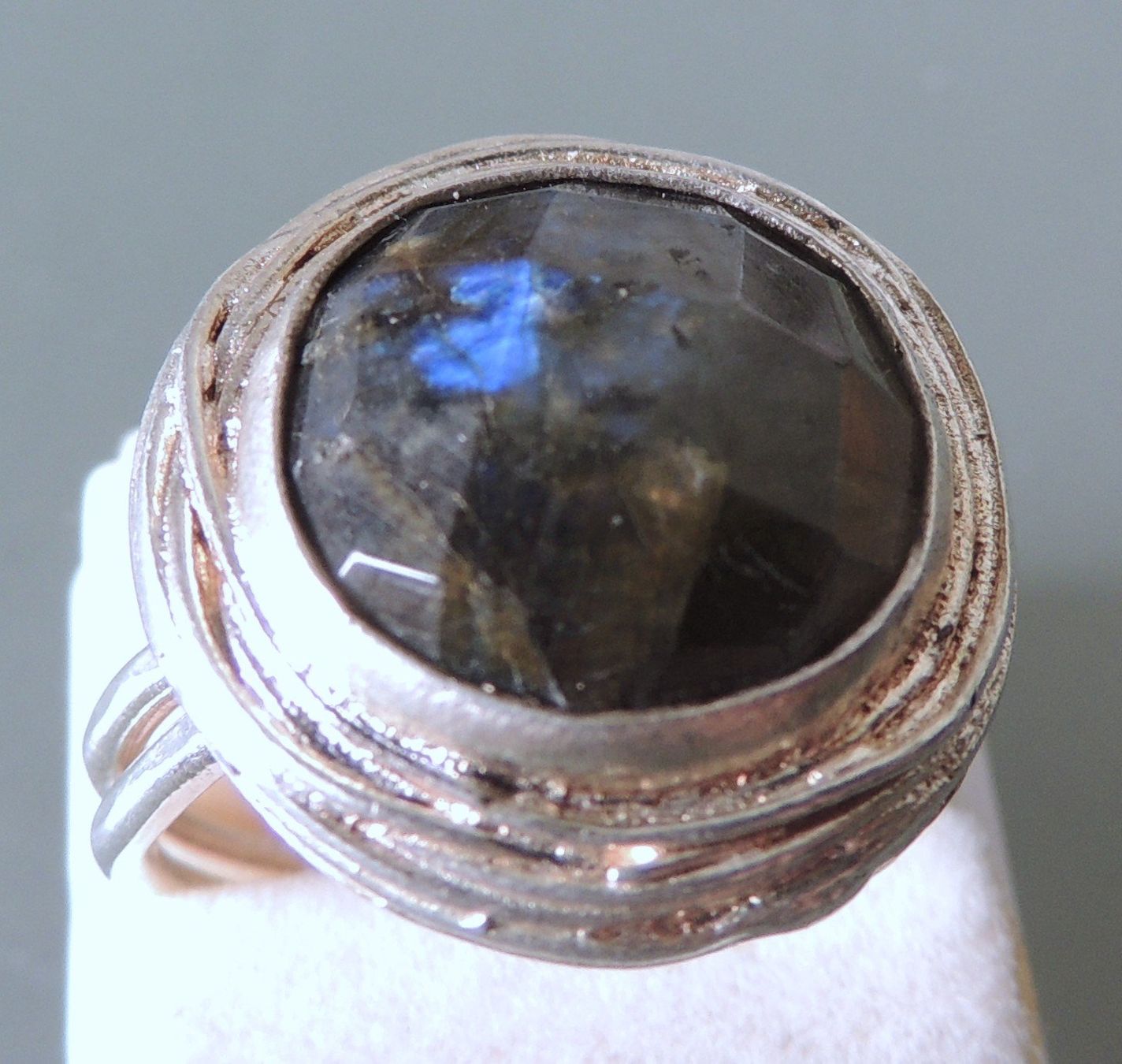 Anelli: TARA STYLE Silber 925 Fingerring mit Labradorit – Nuovo (secondo la descrizione) da Waldenburg venduto da schaller707 1