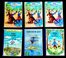 6 livres Globi édition originale vintage très mauvais état!