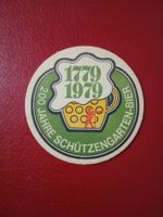 Bierdeckel 200 Jahre Schützengarten Bier 1979 (BDR3)