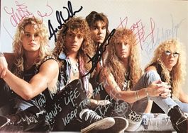Treat Hard Rock ca. 1989 Autogramm signiert Foto 10x15cm