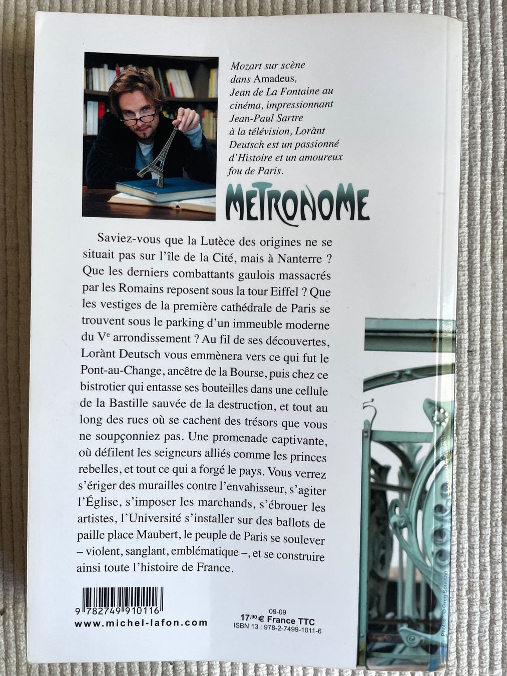 Bücher: Métronome - Lorànt Deutsch – Gebraucht aus Biel/Bienne von Garum 1
