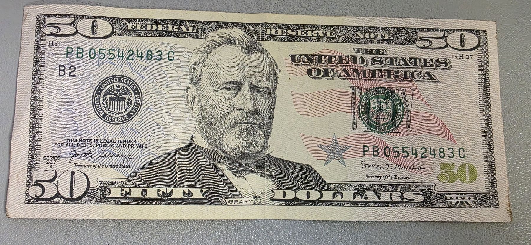 Banconote: 50 USA Dollar - Grant - Serie 2017 – Usato da Niederuzwil venduto da 262305