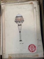 "ART NOUVEAU" PROJETS DE DESSINS POUR LUSTRES  EN FER FORGÉ