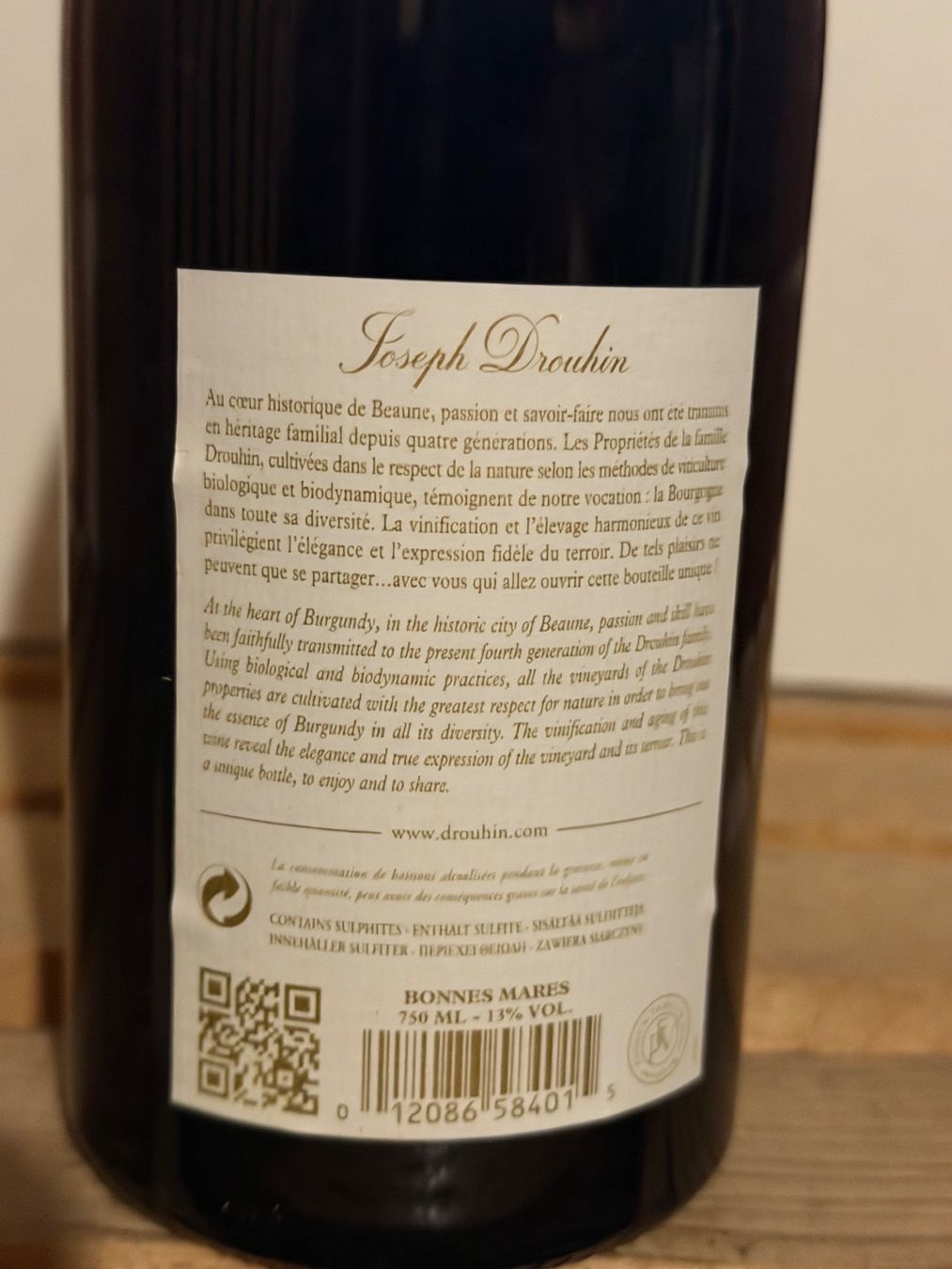 Vino: Joseph Drouhin BONNES MARES Grand Cru 2017 – Nuovo (secondo la descrizione) da Roche VD venduto da avediscipule 5