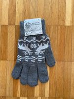 Stoffhandschuhe, grau, Onesize, NEU