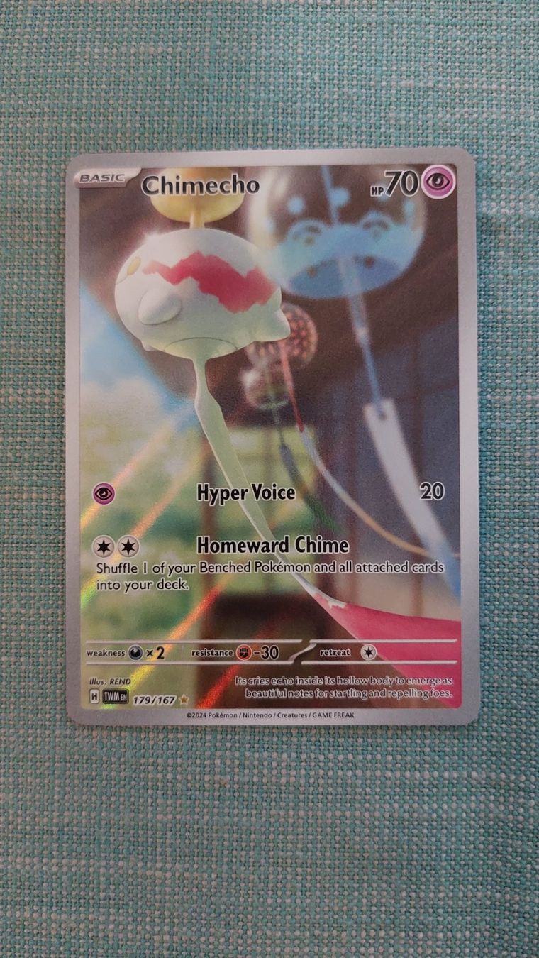Pokémon Carte collezionabili: Chimecho Illustration Rare Twilight Masquerade – Nuovo (secondo la descrizione) da Bellinzona venduto da Pagur