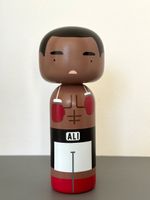 Lucie Kaas Kokeshi Muhammad Ali neu Rarität