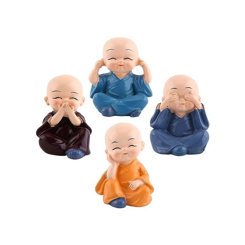 Figuren: 4 kleine Mönche – Neu und originalverpackt aus Diepoldsau von preisparadies-ch 4