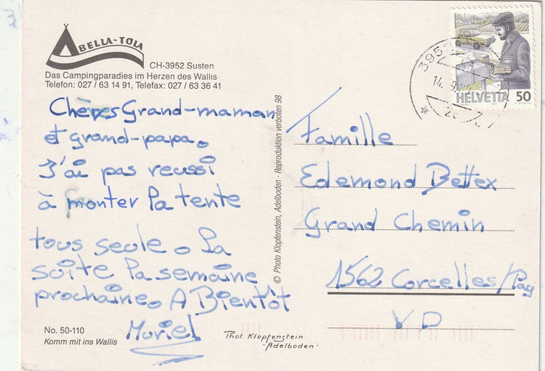 Cartoline postali: Camping Bella Tore – Usato da Lumbrein venduto da made02 1