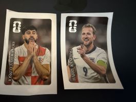 Panini Fussball WM - Coca Cola - Harry Kane + Josko Gvardiol