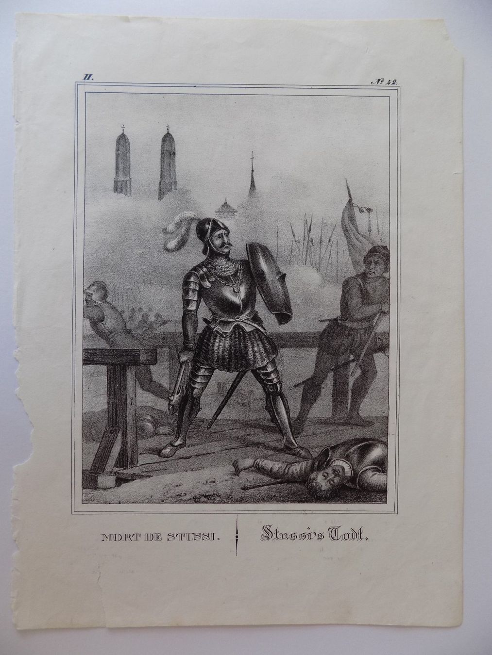 Incisioni: Stussis Tod Lithographie – Usato da Risch venduto da Antikfee 4