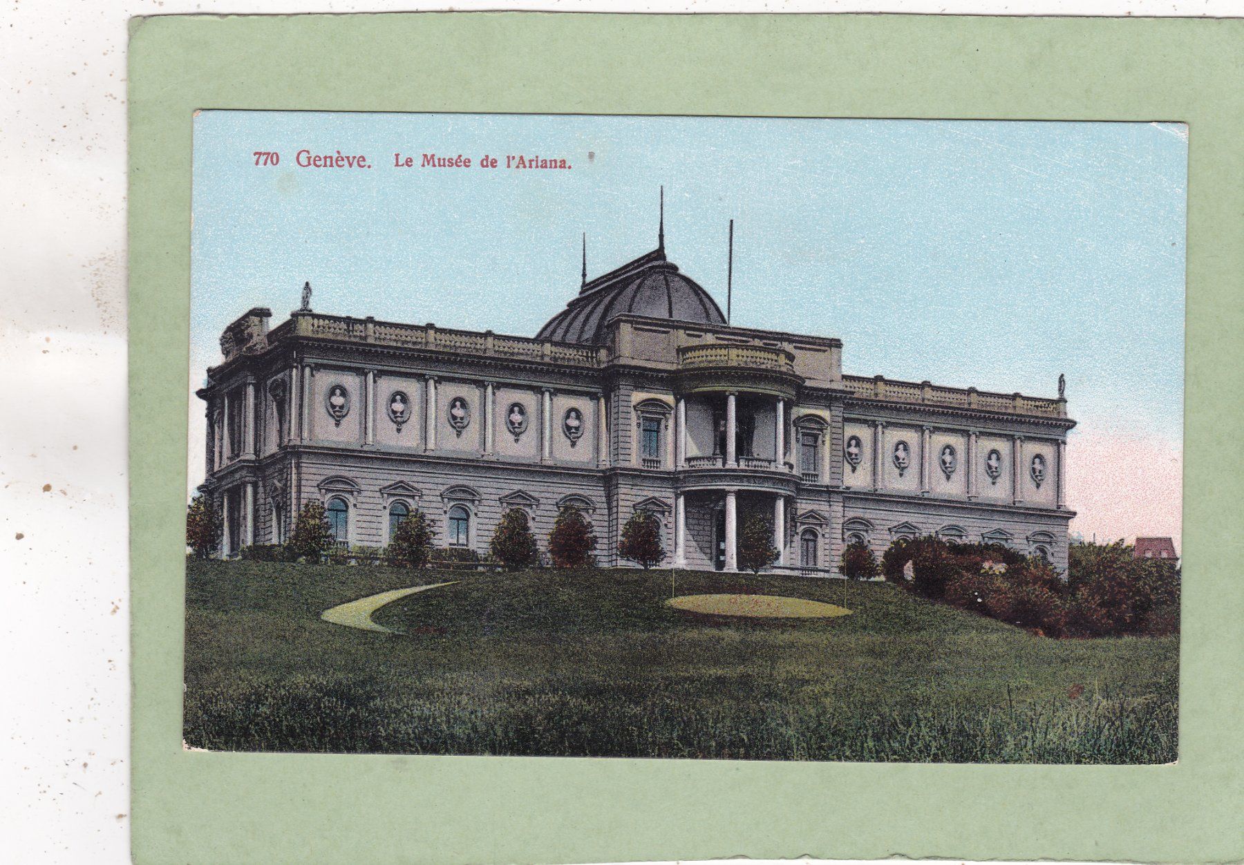 Cartoline postali: Genève Le Musée de l' Ariana – Usato da Herisau venduto da Lisegrat2008