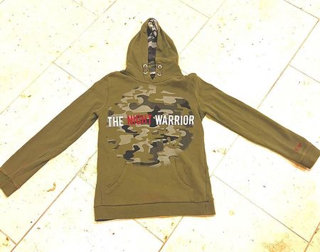 Hoodie /Pulli khaki/camouflage Gr 164
