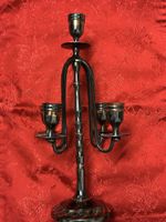 Bougeoir vintage argenté à cinq branches - Élégant!