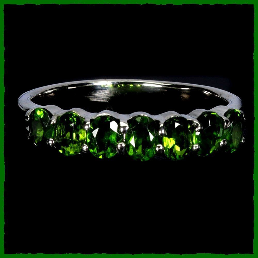 Anelli: CHROME DIOPSIDE, Chromdiopsid Ring 925 Silber – Nuovo e nell'imballaggio originale da Oberglatt ZH venduto da Goldfee1 1