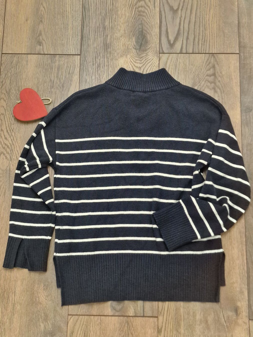 Opus Pullover & Sweatshirts: Opus Pullover dunkelblau gestreift Reissverschluss Gr 36 – Gebraucht aus Meierskappel von HeartWear 5