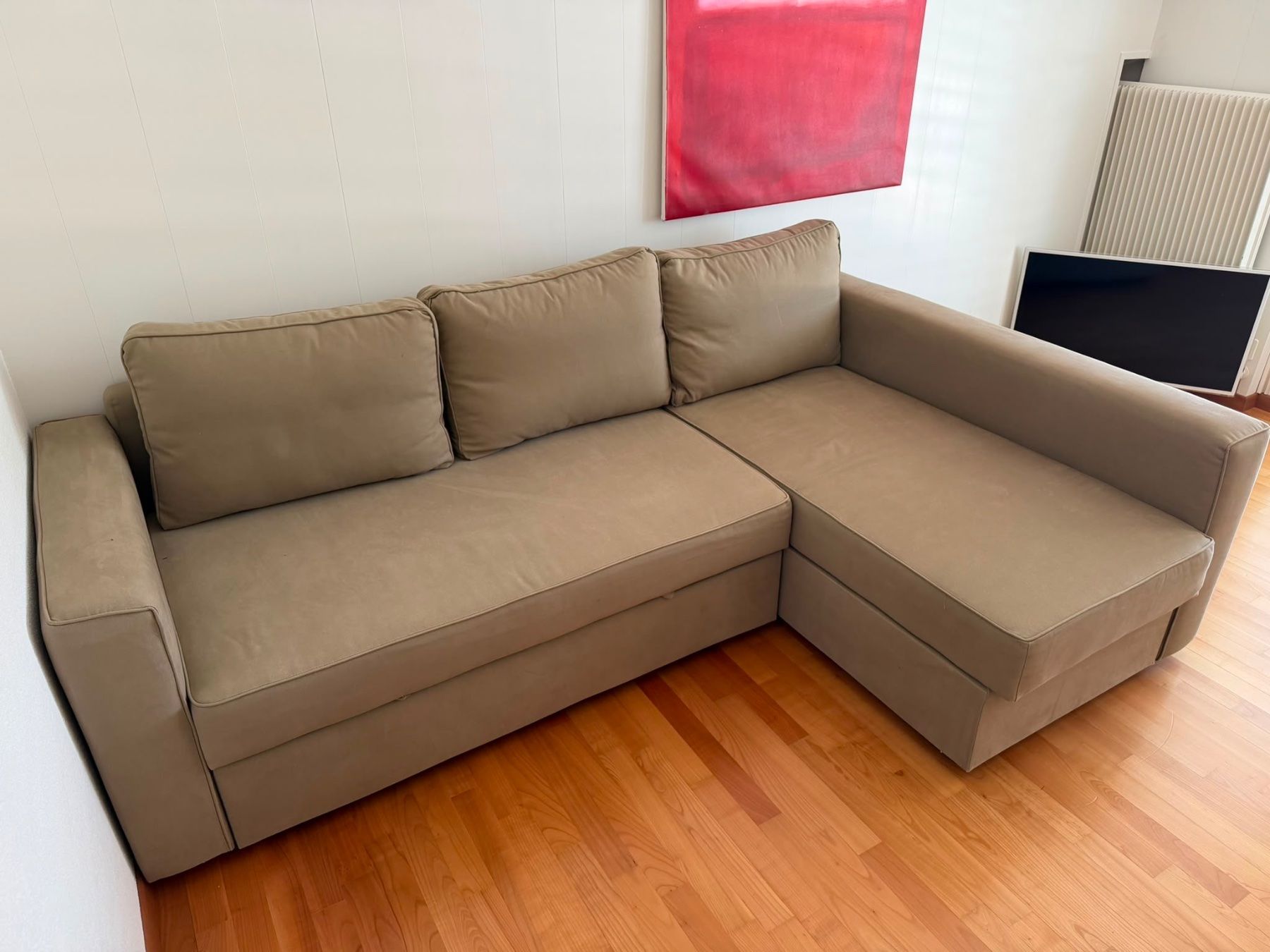 Sofas: Bettsofa beige – D'occasion à Schlosswil par Tarzan75