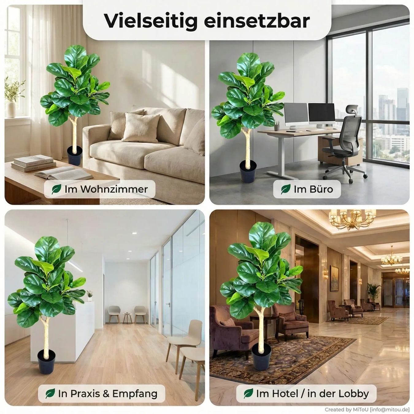 Piante & sementi: HST Kunstpflanze Jackfruchtbaum Kunst Palme Blume Kunstbaum – Nuovo e nell'imballaggio originale da Hess.-Lichtenau venduto da hst_sicherheit 7