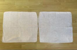 Leinen Kissen Set Vintage Kissenbezüge, Antik, Beige